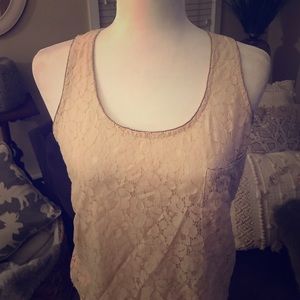 Lace tan cami